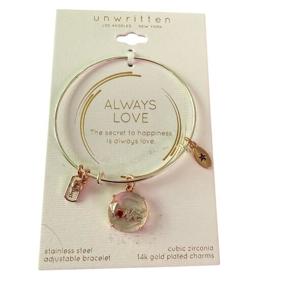 Unwritten The secret to happiness is always LOVE Bracelet NEW - Picture 1 of 5